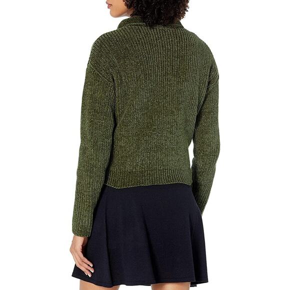 SUPPLIES BY UNIONBAY NEW $50 Zip Mock Neck Chenille Sweater Ponderosa Large‎ - Picture 2 of 2